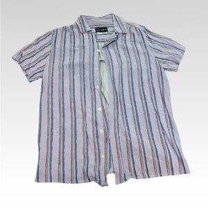 Unisex Striped Short Sleeve Shirt
